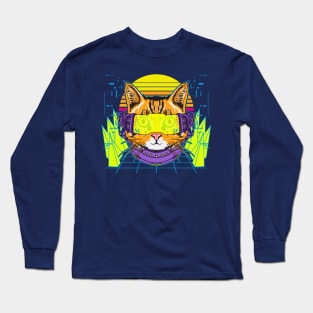 Cyberpunk Kitty Long Sleeve T-Shirt